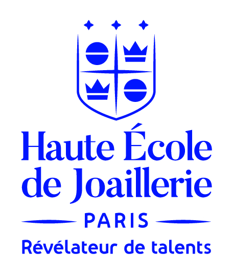 Logo de la Haute école de joaillerie où Andrea Cujar a étudié à Paris.